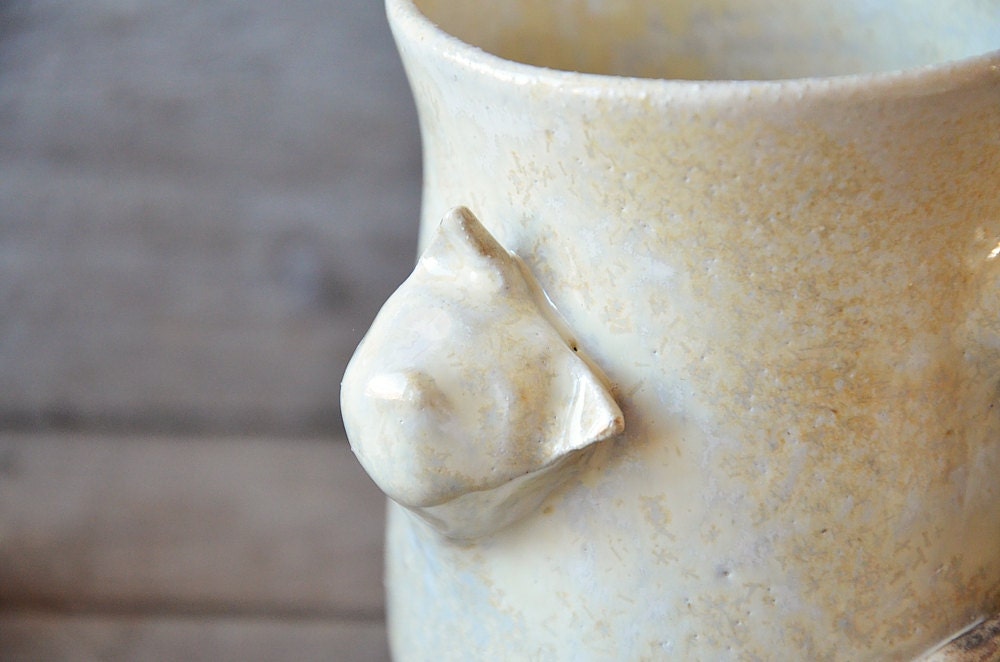 Stretching cat - Tazza in gres con gatto - Gat-tea - gres