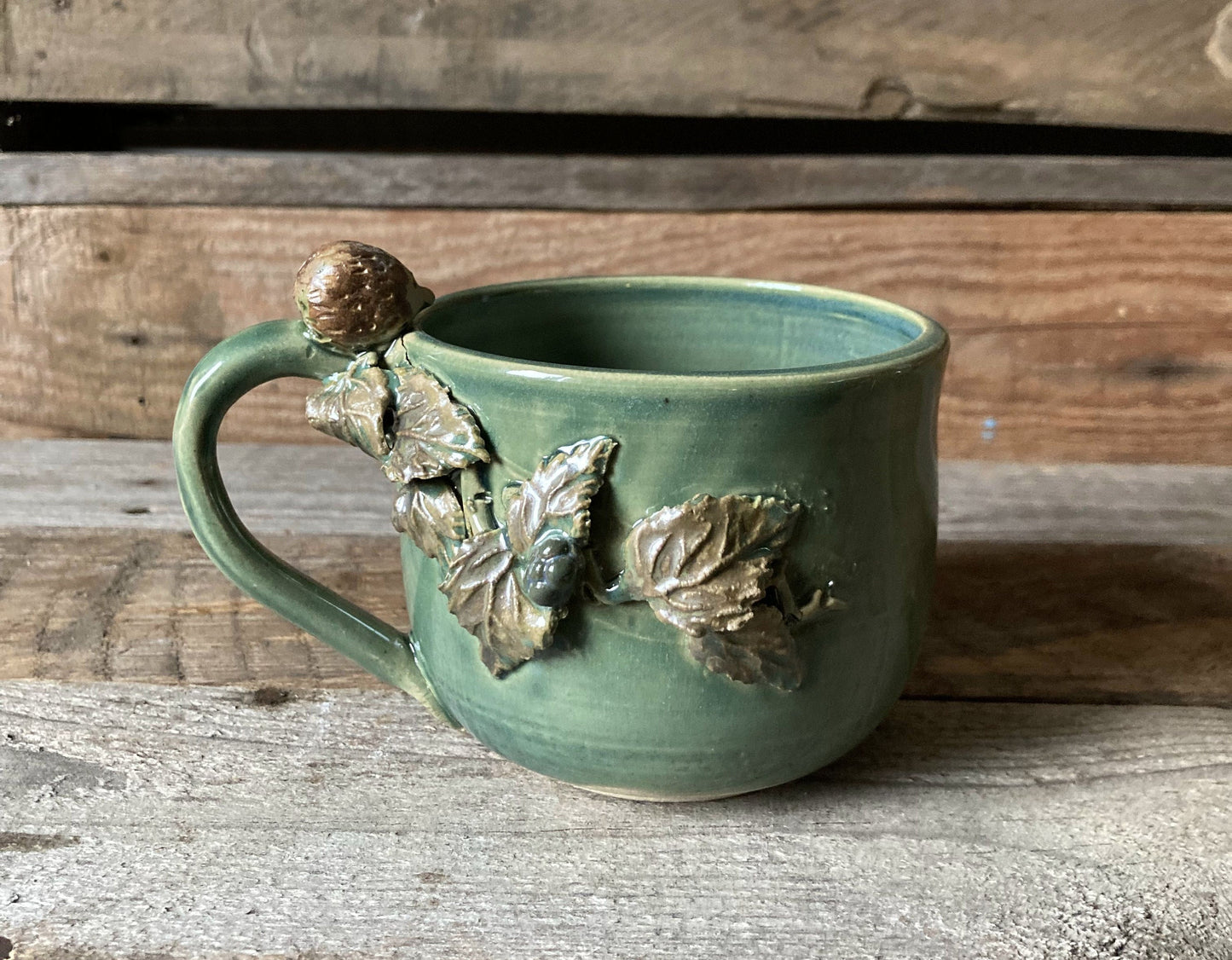 Tazza in gres "Riccio e more" - gres -