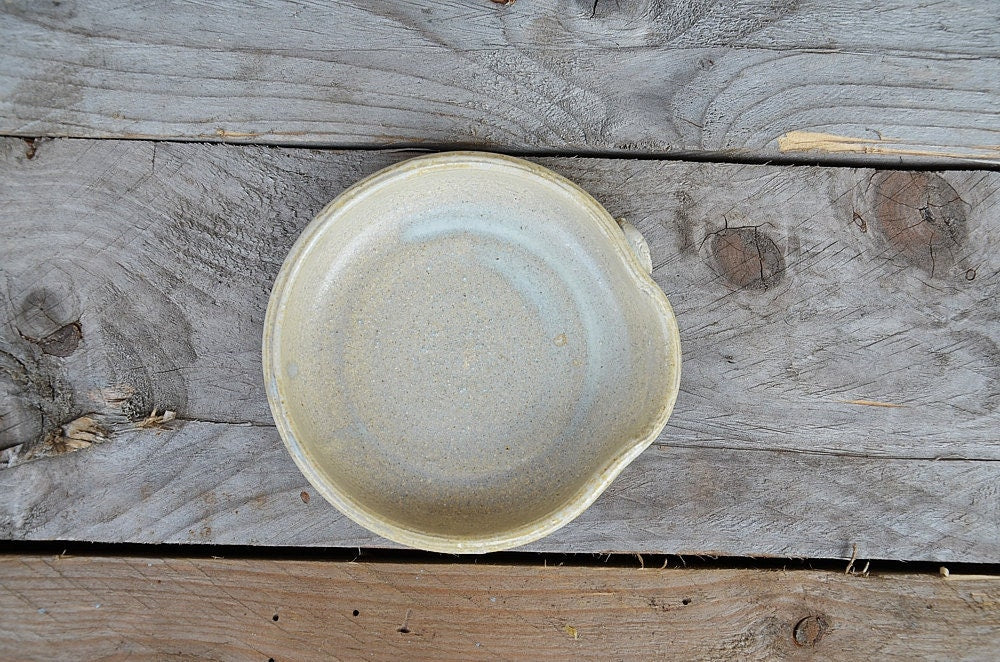 Poggia cucchiaio in gres - colore crema