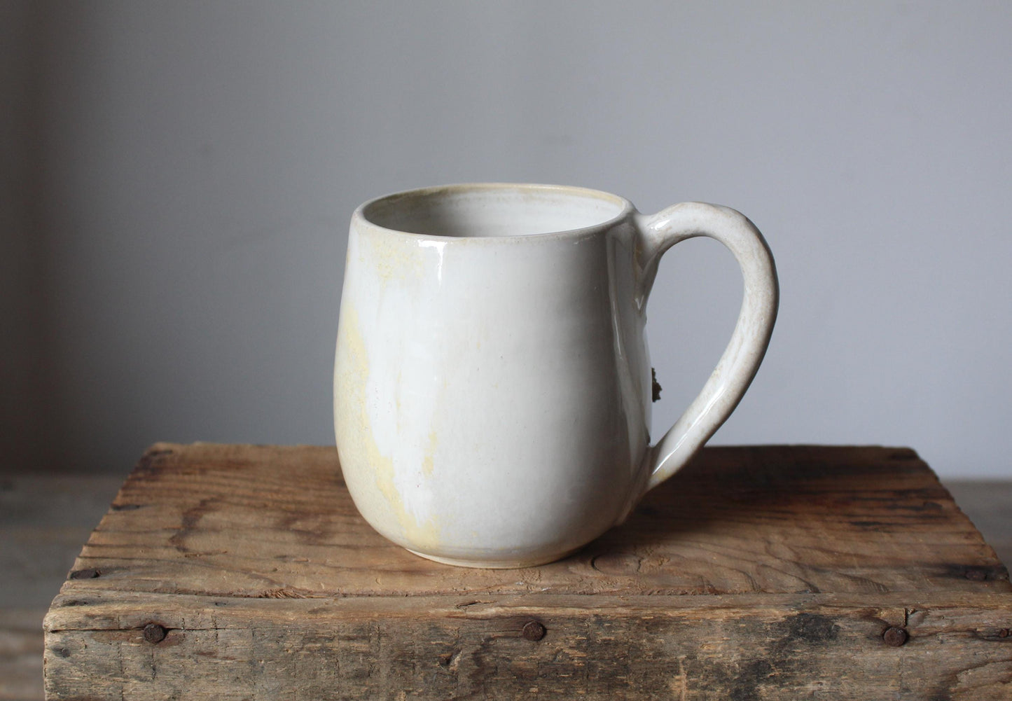 Tazza in gres  "Amanite"  -  smalto chiaro - gres -