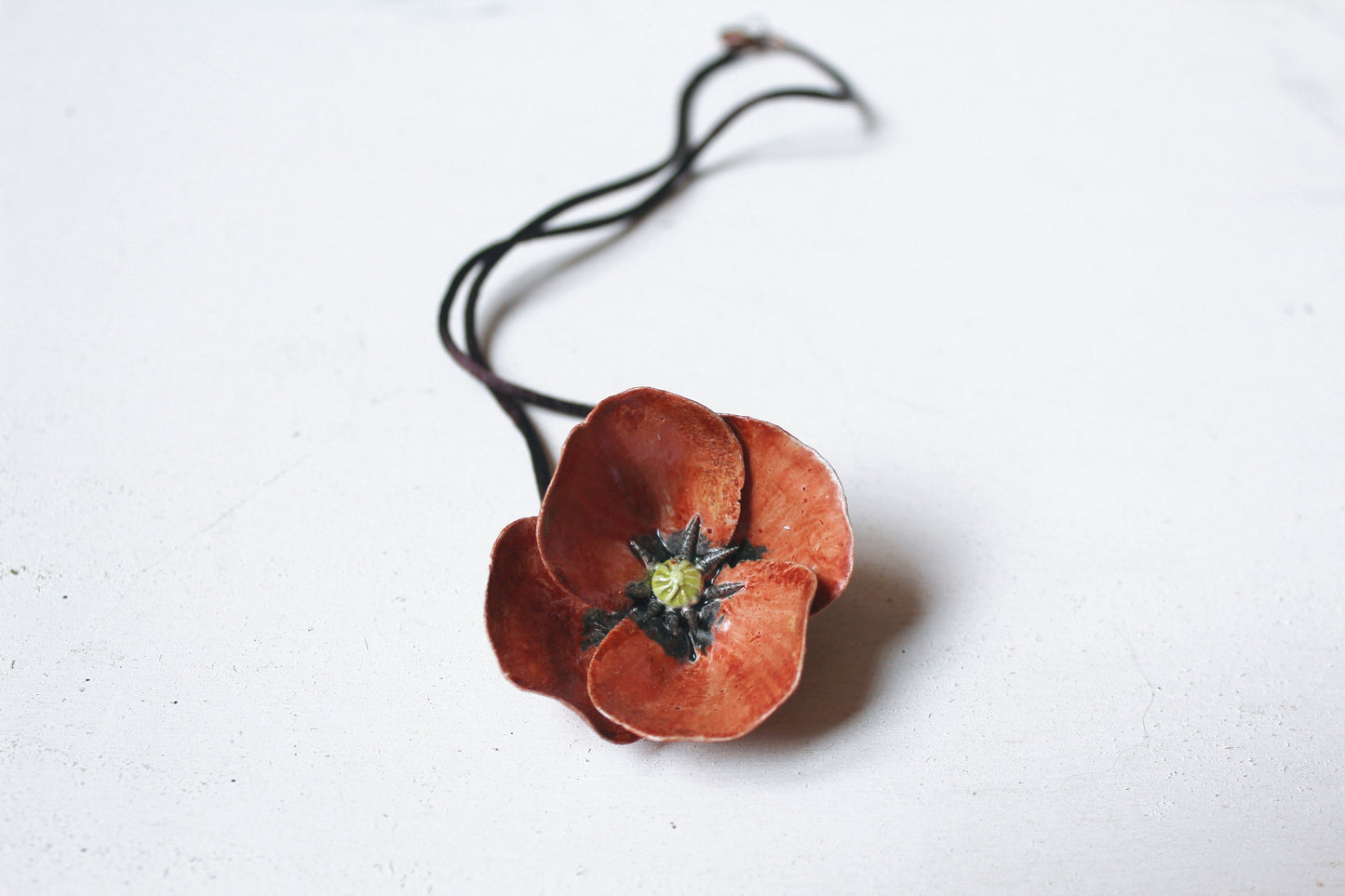 Collana "Papavero"  in gres