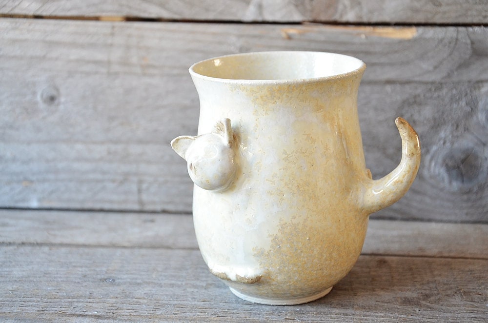 Kitten - Tazza in gres con gatto - SU ORDINAZIONE - Gat-tea -  gres