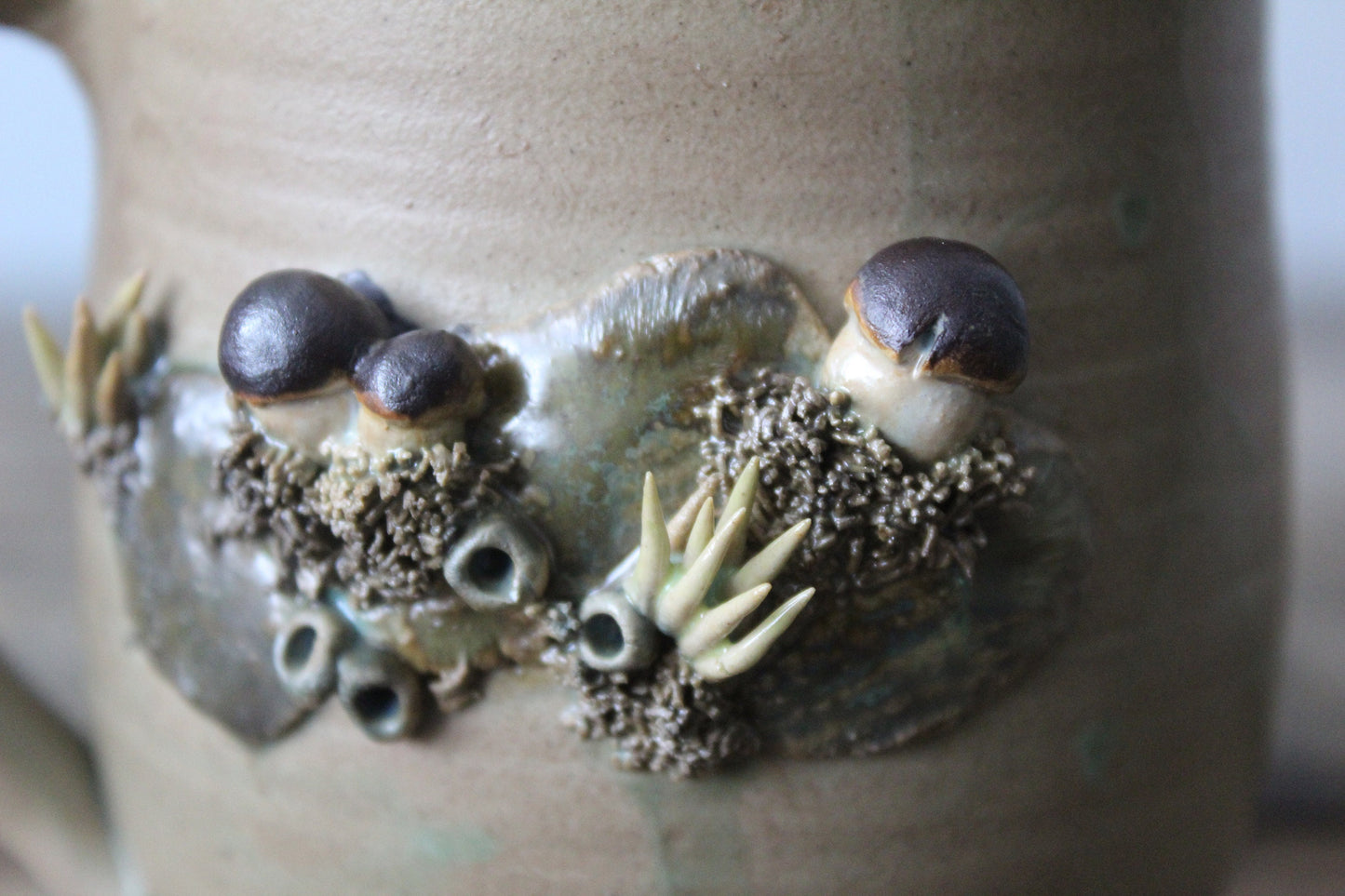 Tazza in gres con porcini  -  gres - IN PRODUZIONE