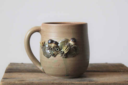 Tazza in gres con porcini  -  gres - IN PRODUZIONE