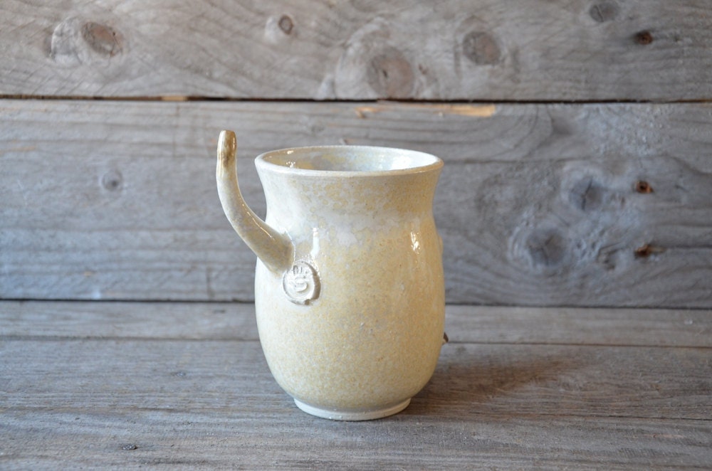 Yawning cat - SU ORDINAZIONE - Tazza in gres con gatto - Gat-tea - gres