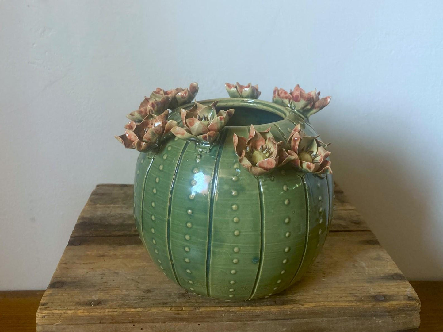 Cactus - vaso in gres - SU ORDINAZIONE