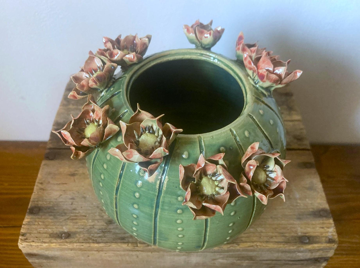 Cactus - vaso in gres - SU ORDINAZIONE