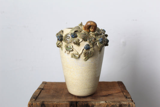 Lumaca e rovi - Vaso in gres